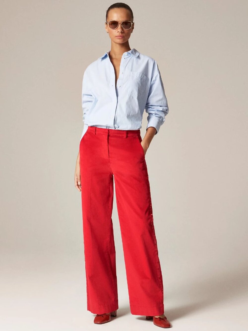 NWT J. Crew Wide-leg Velvet Tuxedo Trouser, Pants with Satin Stripe